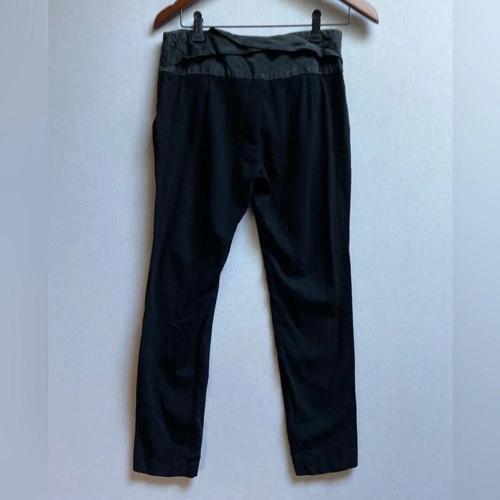 Escada Neiman Marcus Wool Black Trouser Pants Sz 38 EU / Sz S Waist 28”